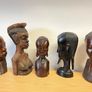 five distinct hand carved wooden busts 40 euro for all 5 Image 9