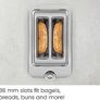 NEW SALE |  2 Slice Toaster, 7 Shade Settings, Stainless Steel, 2 Slice with Extra-Wide Slots, Thick Bread and Bagel Toaster, Reheat, Defrost, Cancel, Lift Lever Image 2