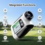 Laser Rangefinder with Slope Compensation 650Yards Golf Range Finder with Side Screen Display Flag Locking Vibration for Golfing Image 3