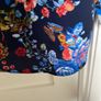Women's Navy and Floral Top Image 5