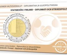 Finland 2 Euro Commemorative Coin 2025 - Diplomacy and Foreign Policy BU. Coincard.