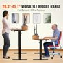 Height Adjustable Desk, 47.2" x 23.6" Electric Dual Monitor Riser Workstation, Whole Piece Desk Board Sit to Stand, 3-Key Modes Sturdy Dual Metal Image 3