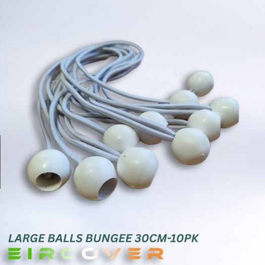 Large white bungee ball Ties 30cm ( 30 pk )