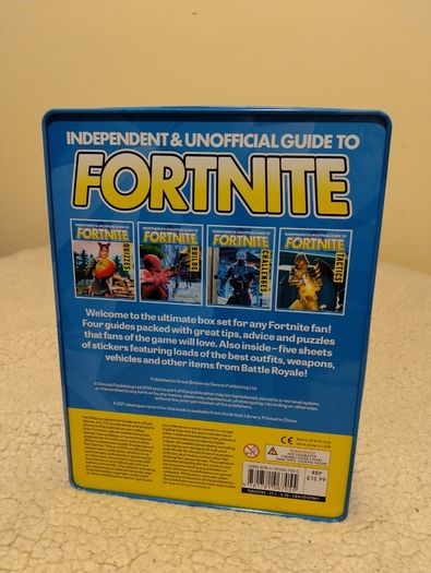 Fortnite Books and stickers in metal Tin case