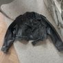 PU leather crop Jacket Image 2