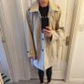 Hooded trench coat, stone/beige size 16/18 Image 8