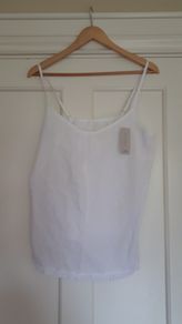 Nutmeg White Top Size 14 Brand New
