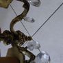 Antique French brass pair of wall lights Image 3