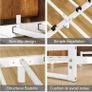 Double Bed Frame,4ft6 Floor Bed Frame Double Bed Base with Reinforced Steel Slats Image 5