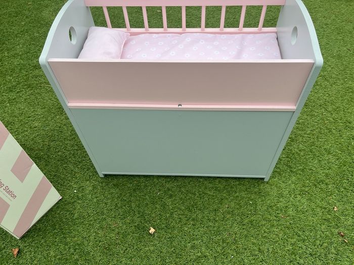 Dimples Wooden Baby Doll Bed and Changing Station EUC