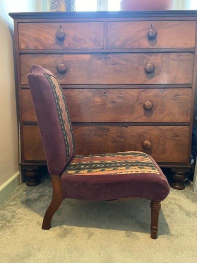 Authentic Victorian James Shoolbred Nursing Chair (Stamped & Plaqued)
