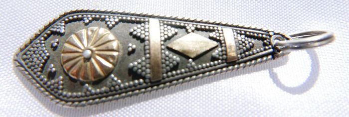Vintage 22k Gold and Sterling Silver 925 Pendant 2,27g