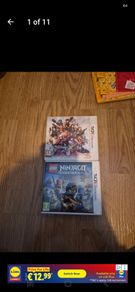 Nintendo 3ds game bundle, ninjago shadow of Ronin, Luigi's mansion 2 and project X zone