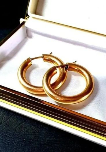 Vintage Chunky 9ct Gold Hoops