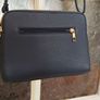 Classic Navy Faux Leather Crossbody Bag / Handbag Image 6