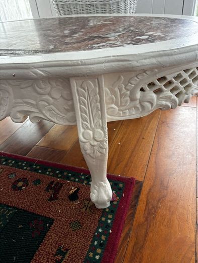 Marble top antique Coffee table