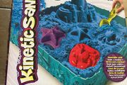 Blue kinetic sand