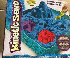 Blue kinetic sand