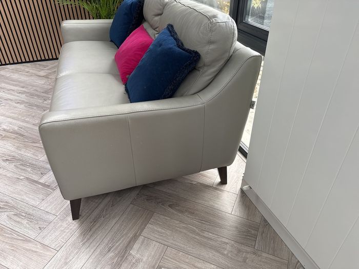 Italian leather 3 seater couch
