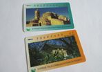 Vintage Retro Blue & Orange Cyprus Callcards