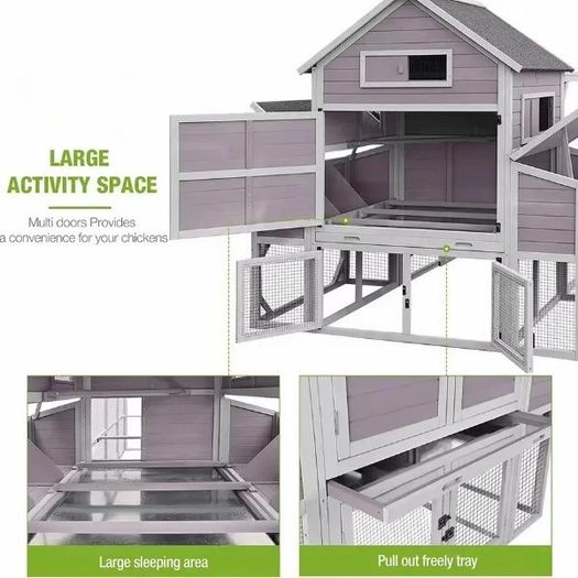 Large Chicken Coop 6 8 Birds Outdoor Waterproof Chicken Shack