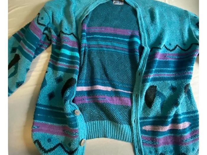 Vintage retro cardigan Luomo cool Italian style