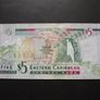 Eastern Caribbean.  Aunc 5 Dollars (2008) Image 2