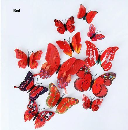 Double wing Butterflies with magnet