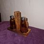 Vintage Amber glass salt and pepper shaker Image 4