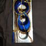 2 Turquoise/Blue Glass Tea/Night Light holders Image 7