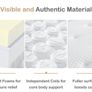 King Size Mattress,10.2 INCH Hybrid Memory Foam and Individually Pocket Spring,5FT King Mattress Medium Firm,Ergonomic Pressure Reducing,Improve Sleeping (150x200x26cm) Image 5