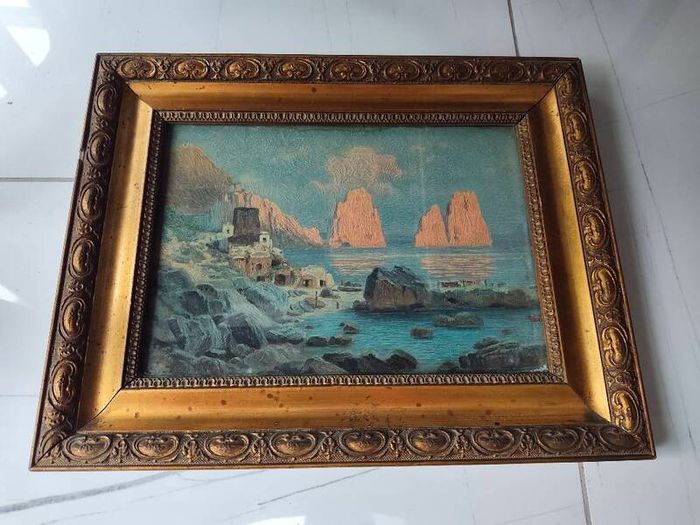 Framed print of Capri, Faraglioni rocks