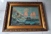 Framed print of Capri, Faraglioni rocks