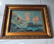 Framed print of Capri, Faraglioni rocks