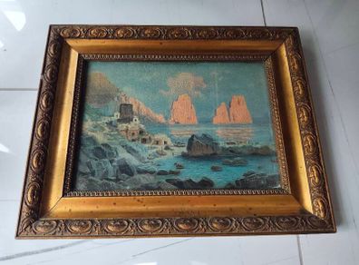 Framed print of Capri, Faraglioni rocks