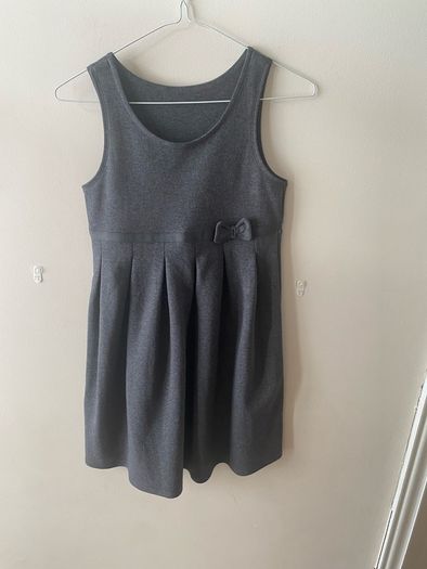 M&S grey pinafore (new) age 9-10