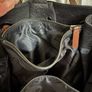 Genuine leather black and dark brown shoulder bag by Karen Millen Image 5
