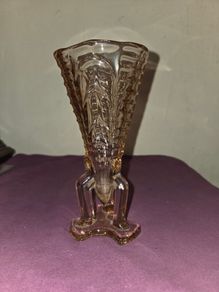 1930's "Rocket" Pink Glass Vase