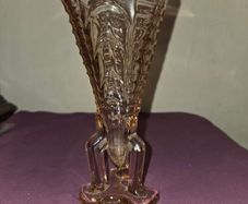 1930's "Rocket" Pink Glass Vase