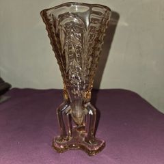 1930's "Rocket" Pink Glass Vase
