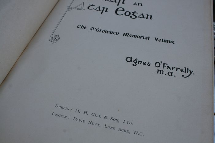 Vintage O Farrelly Leabhar an Athar Eoghan, OGrowney Memorial Vol c1904