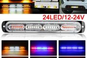 12V-24V 24LED LED Car Truck Body LED Light Side Light Warning Emergency Light Without Battery For Cars Van Truck Motorcycle