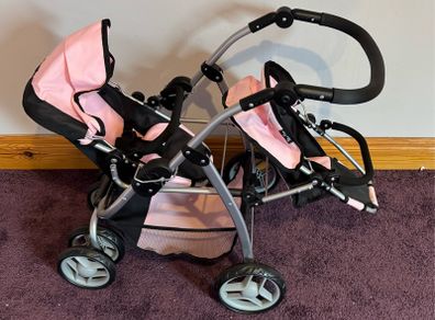 Dolls Twin Stroller