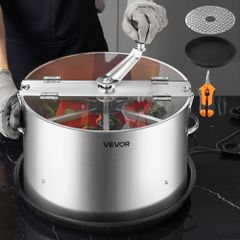 Manual Bud Leaf Trimmer, 370mm Reaper Bowl Bud Trimmer with Stainless Steel Blades, Visual Cutting, Wet & Dry Hydroponic Cutting Machine with Tray