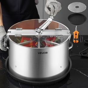 Manual Bud Leaf Trimmer, 370mm Reaper Bowl Bud Trimmer with Stainless Steel Blades, Visual Cutting, Wet & Dry Hydroponic Cutting Machine with Tray