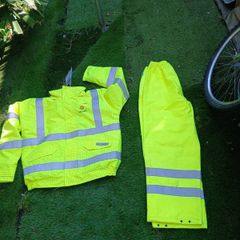 hi visability jacket and trousers