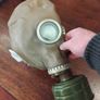 Vintage Gas Mask and Bag Image 6