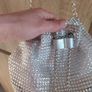 silver bag clutch new with rhinestone Image 3