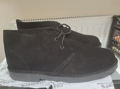 Roamers Black Suede Desert Boots UK 12