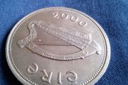 Millennium One Pound Irish Coin.